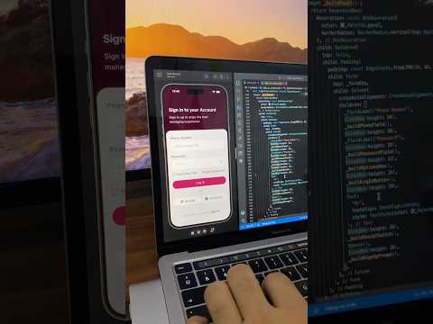 Phone Number Login Screen UI in Flutter preview